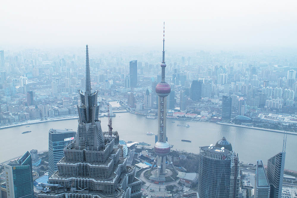 Shanghai, Cina e inquinamento smog